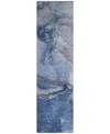 Addison Chantille Machine Washable Acn524 2'3x7'6 Runner Area Rug In Navy