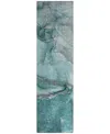 Addison Chantille Machine Washable Acn524 2'3x7'6 Runner Area Rug In Ocean