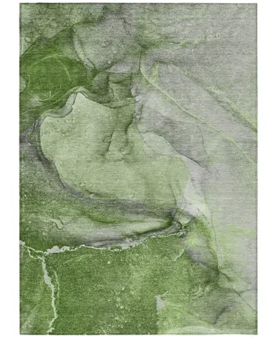 Addison Chantille Machine Washable Acn524 2'6x3'10 Area Rug In Olive