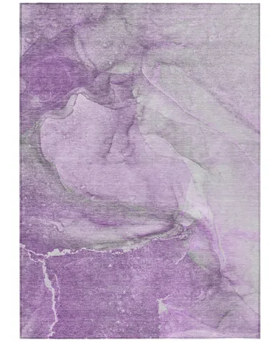 Addison Chantille Machine Washable Acn524 3'x5' Area Rug In Lilac