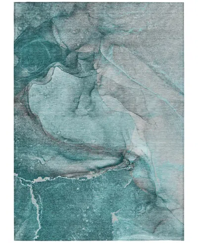 Addison Chantille Machine Washable Acn524 5'x7'6 Area Rug In Ocean