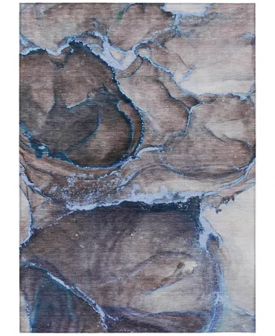 Addison Chantille Machine Washable Acn525 5'x7'6 Area Rug In Navy
