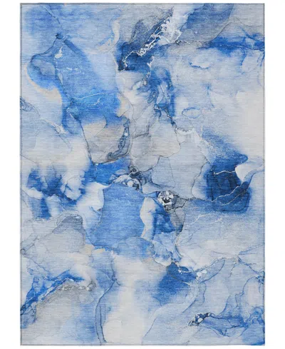 Addison Chantille Machine Washable Acn526 8'x10' Area Rug In Blue