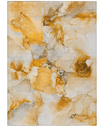 Addison Chantille Machine Washable Acn526 9'x12' Area Rug In Orange