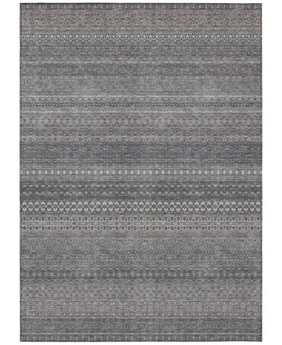 Addison Chantille Machine Washable Acn527 10'x14' Area Rug In Gray