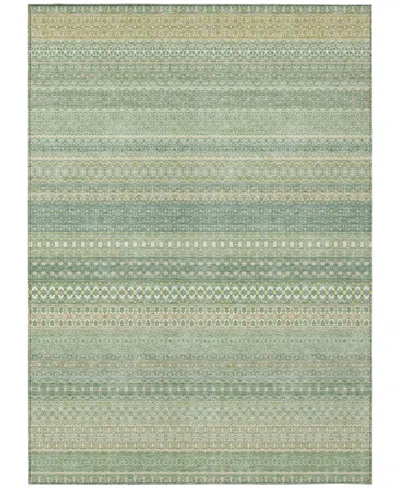 Addison Chantille Machine Washable Acn527 10'x14' Area Rug In Lime
