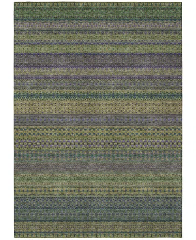 Addison Chantille Machine Washable Acn527 10'x14' Area Rug In Green