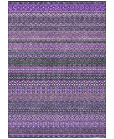 Addison Chantille Machine Washable Acn527 10'x14' Area Rug In Purple