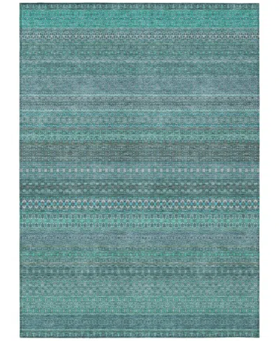 Addison Chantille Machine Washable Acn527 10'x14' Area Rug In Turquoise