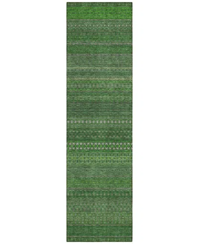Addison Chantille Machine Washable Acn527 2'3x7'6 Runner Area Rug In Ivy,gray