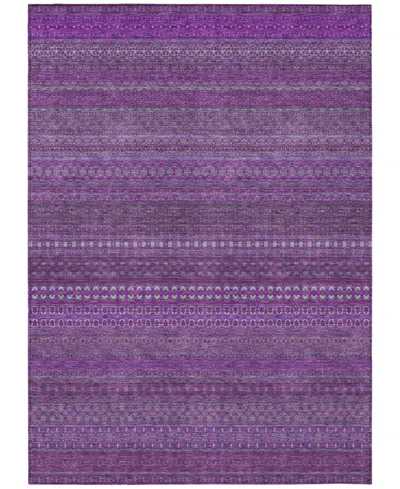 Addison Chantille Machine Washable Acn527 3'x5' Area Rug In Purple