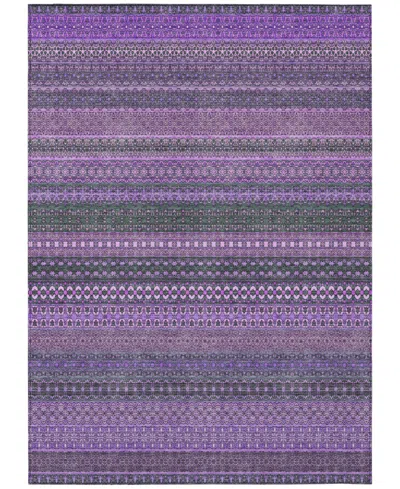 Addison Chantille Machine Washable Acn527 3'x5' Area Rug In Purple