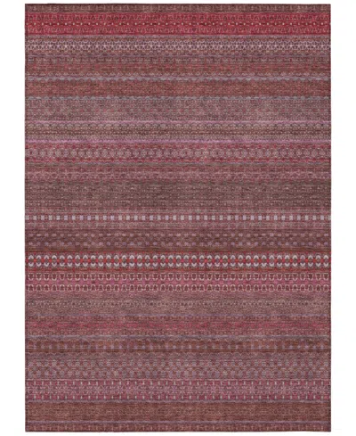 Addison Chantille Machine Washable Acn527 5'x7'6 Area Rug In Red