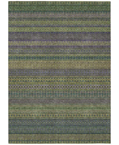 Addison Chantille Machine Washable Acn527 5'x7'6 Area Rug In Olive