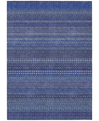 Addison Chantille Machine Washable Acn527 9'x12' Area Rug In Navy