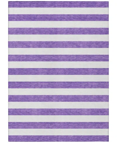 Addison Chantille Machine Washable Acn528 10'x14' Area Rug In Purple