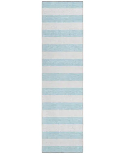 Addison Chantille Machine Washable Acn528 2'3x7'6 Runner Area Rug In Mist