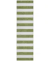 Addison Chantille Machine Washable Acn528 2'3x7'6 Runner Area Rug In Olive