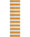 Addison Chantille Machine Washable Acn528 2'3x7'6 Runner Area Rug In Orange