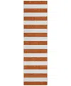 Addison Chantille Machine Washable Acn528 2'3x7'6 Runner Area Rug In Paprika