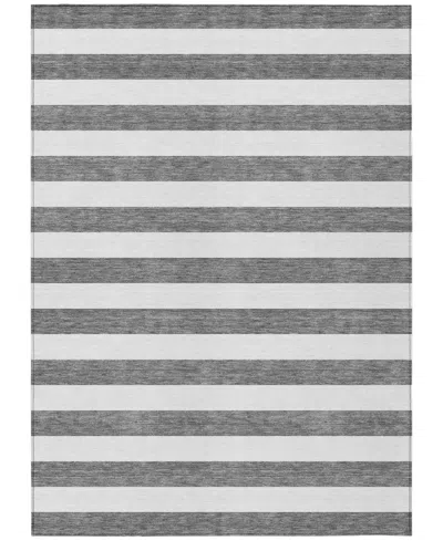 Addison Chantille Machine Washable Acn528 2'6x3'10 Area Rug In Charcoal