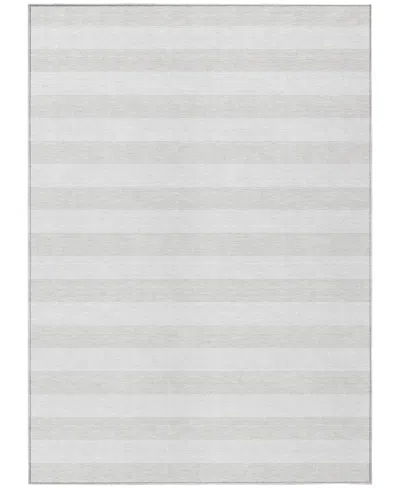 Addison Chantille Machine Washable Acn528 2'6x3'10 Area Rug In White