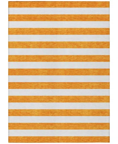 Addison Chantille Machine Washable Acn528 2'6x3'10 Area Rug In Orange