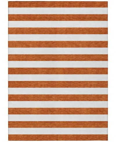 Addison Chantille Machine Washable Acn528 2'6x3'10 Area Rug In Paprika