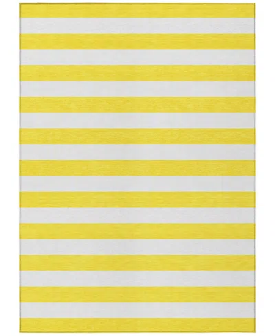 Addison Chantille Machine Washable Acn528 2'6x3'10 Area Rug In Yellow