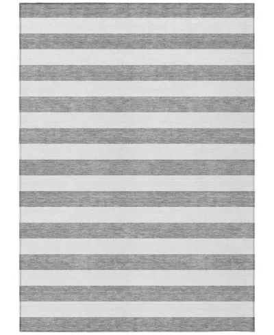 Addison Chantille Machine Washable Acn528 5'x7'6 Area Rug In Gray