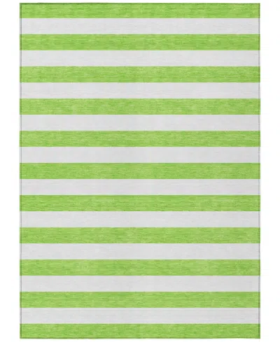 Addison Chantille Machine Washable Acn528 5'x7'6 Area Rug In Green