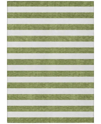 Addison Chantille Machine Washable Acn528 5'x7'6 Area Rug In Olive