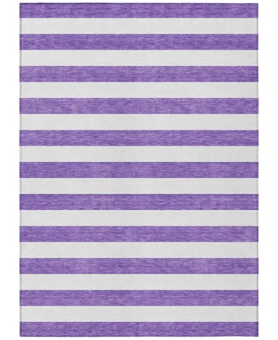 Addison Chantille Machine Washable Acn528 5'x7'6 Area Rug In Purple