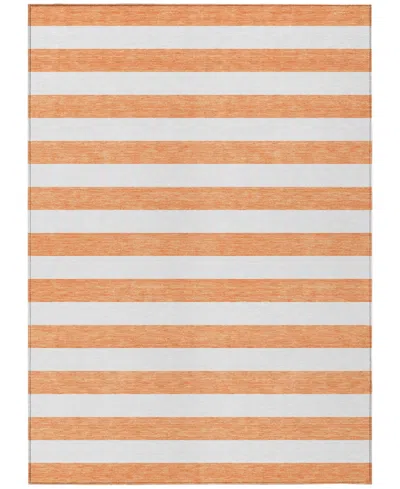 Addison Chantille Machine Washable Acn528 5'x7'6 Area Rug In Orange