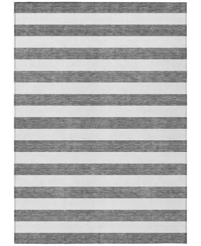 Addison Chantille Machine Washable Acn528 9'x12' Area Rug In Charcoal