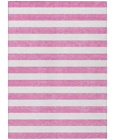 Addison Chantille Machine Washable Acn528 9'x12' Area Rug In Pink