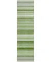 Addison Chantille Machine Washable Acn529 2'3x7'6 Runner Area Rug In Lime