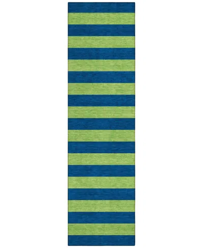 Addison Chantille Machine Washable Acn530 2'3x7'6 Runner Area Rug In Navy