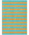 Addison Chantille Machine Washable Acn530 5'x7'6 Area Rug In Aqua