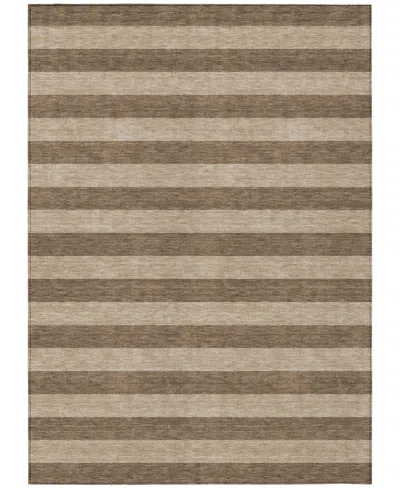 Addison Chantille Machine Washable Acn530 8'x10' Area Rug In Coffee