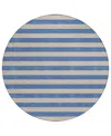 Addison Chantille Machine Washable Acn530 8'x8' Round Area Rug In Tan