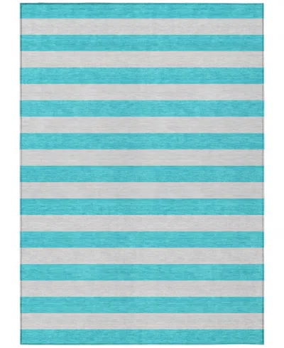 Addison Chantille Machine Washable Acn530 9'x12' Area Rug In Turquoise