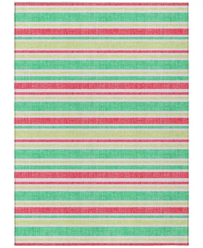 Addison Chantille Machine Washable Acn531 10'x14' Area Rug In Green