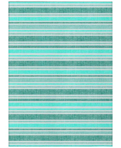 Addison Chantille Machine Washable Acn531 10'x14' Area Rug In Turquoise