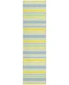 Addison Chantille Machine Washable Acn531 2'3x7'6 Runner Area Rug In Denim