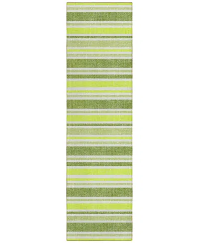 Addison Chantille Machine Washable Acn531 2'3x7'6 Runner Area Rug In Ivy,ivory