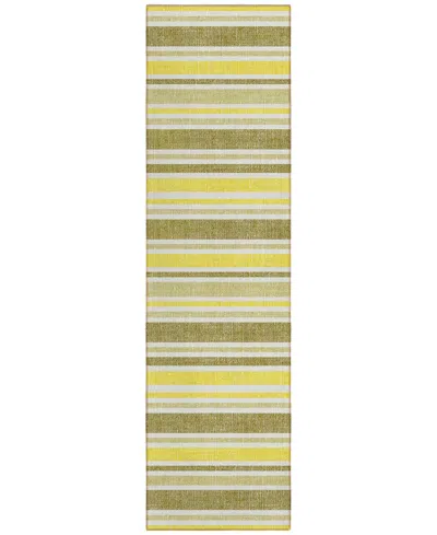 Addison Chantille Machine Washable Acn531 2'3x7'6 Runner Area Rug In Khaki