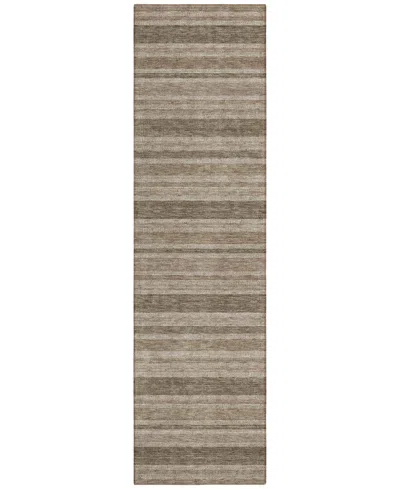 Addison Chantille Machine Washable Acn531 2'3x7'6 Runner Area Rug In Taupe