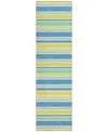 Addison Chantille Machine Washable Acn531 2'3x7'6 Runner Area Rug In Yellow
