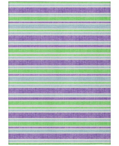 Addison Chantille Machine Washable Acn531 2'6x3'10 Area Rug In Lime